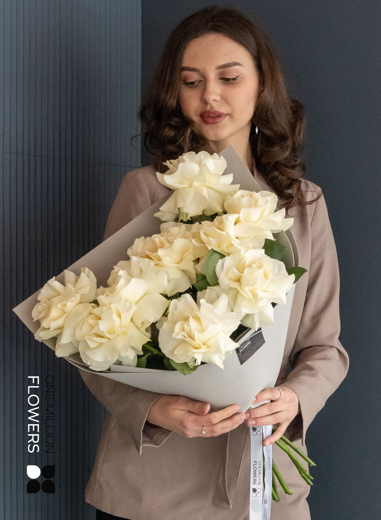 Букет из 9 французских роз "Мондиаль" Эквадор