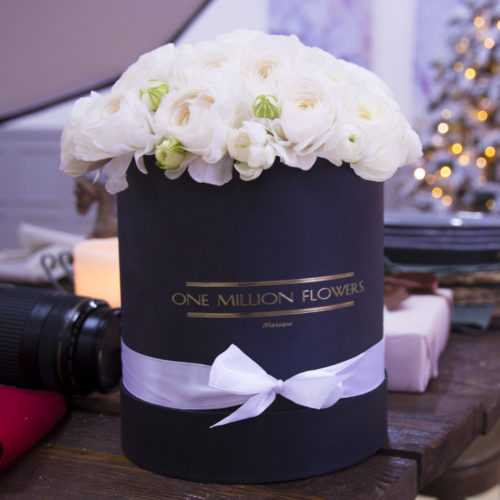 Коробка "Ранункулюсы Свит" Black - Mini