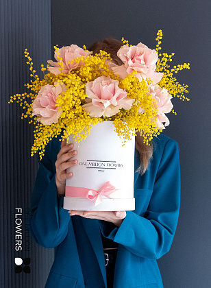 Коробка "Лучиано Крема" Midi White